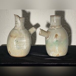Vintage hand made pottery pitcher